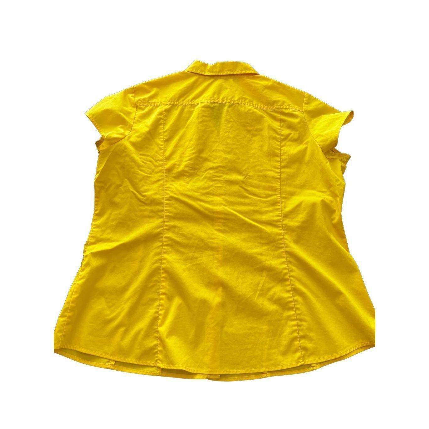 George George Studio Yellow Blouse size 16-18 Size XXL / US 16-18 / IT 52-54 - 2 Thumbnail
