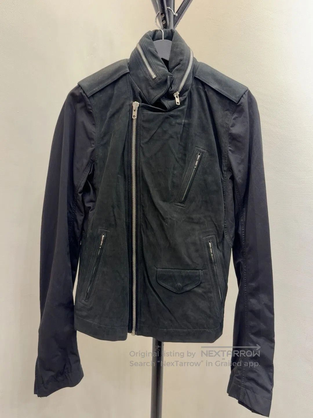 Rick Owens Rick Owens Leather Biker Jacket for Men. Size US M / EU 48-50 / 2 - 1 Thumbnail