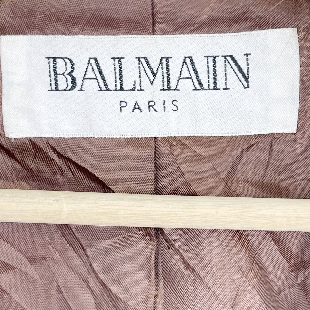 Balmain × Vintage Vintage Balmain Shearling Leather Jacket Size M / US 6-8 / IT 42-44 - 7 Thumbnail