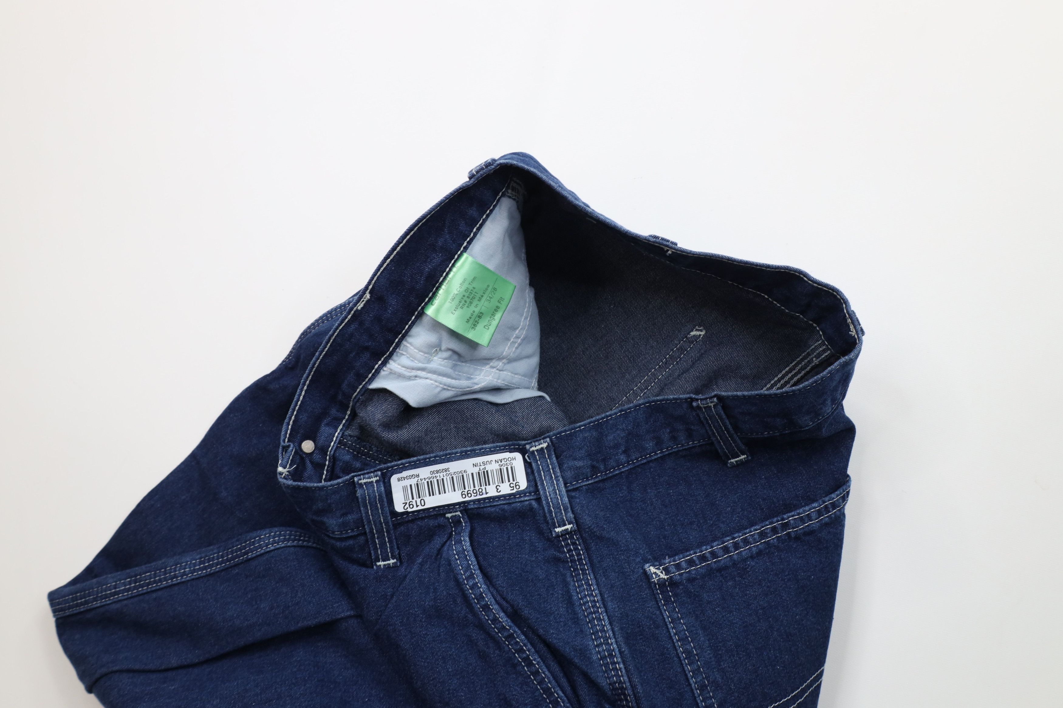 Carhartt Vintage Y2K Carhartt Wide Leg Dungaree Denim Jeans Cotton Size US 34 / EU 50 - 9 Thumbnail