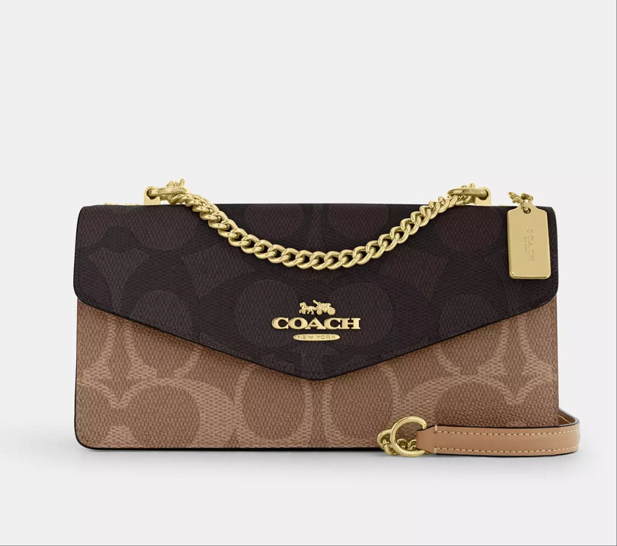 Coach Klare Envelope Crossbody Bag In Blocked Signature CBI99 Size ONE SIZE - 6 Thumbnail