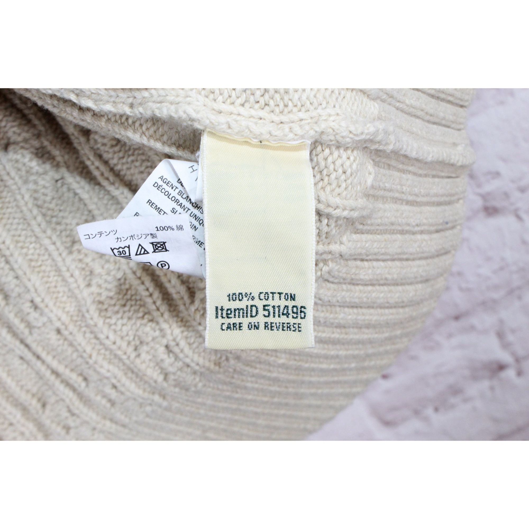 L.L. Bean LL Bean Double L Mixed Cable Sweater Button Front Cardigan Size M / US 6-8 / IT 42-44 - 9 Thumbnail