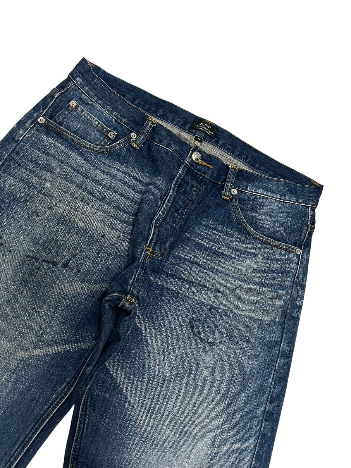 A.P.C. Vintage A.P.C Clawmark Selvedge Distressed Denim Jean Size US 34 / EU 50 - 3 Thumbnail