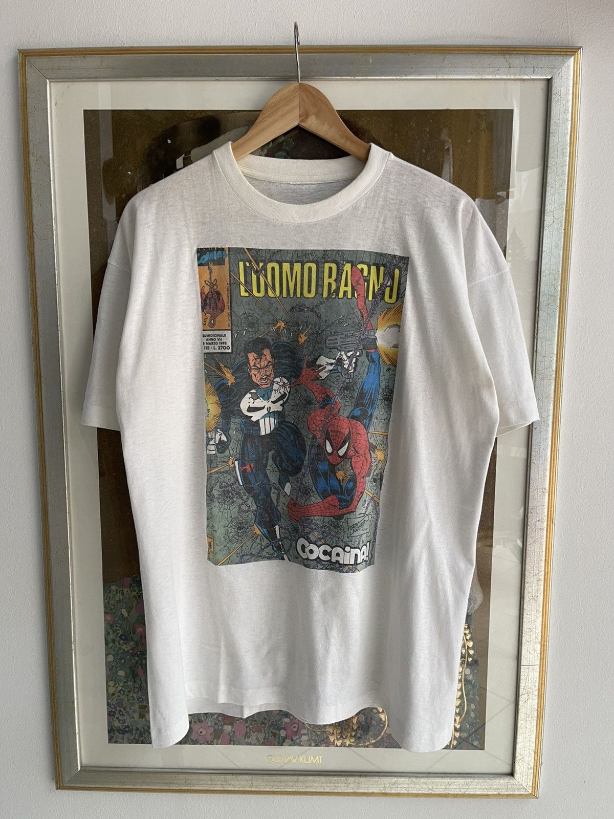 Marvel Comics Vintage Marvel 1993 Spiderman “italian issue” t shirt Size US XL / EU 56 / 4 - 1 Thumbnail