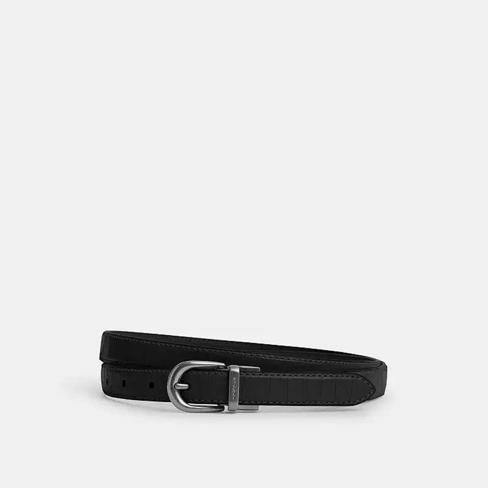 Coach NWT Coach Cut To Size Reversible Belt 18 mm Silver/Black Size ONE SIZE - 2 Thumbnail