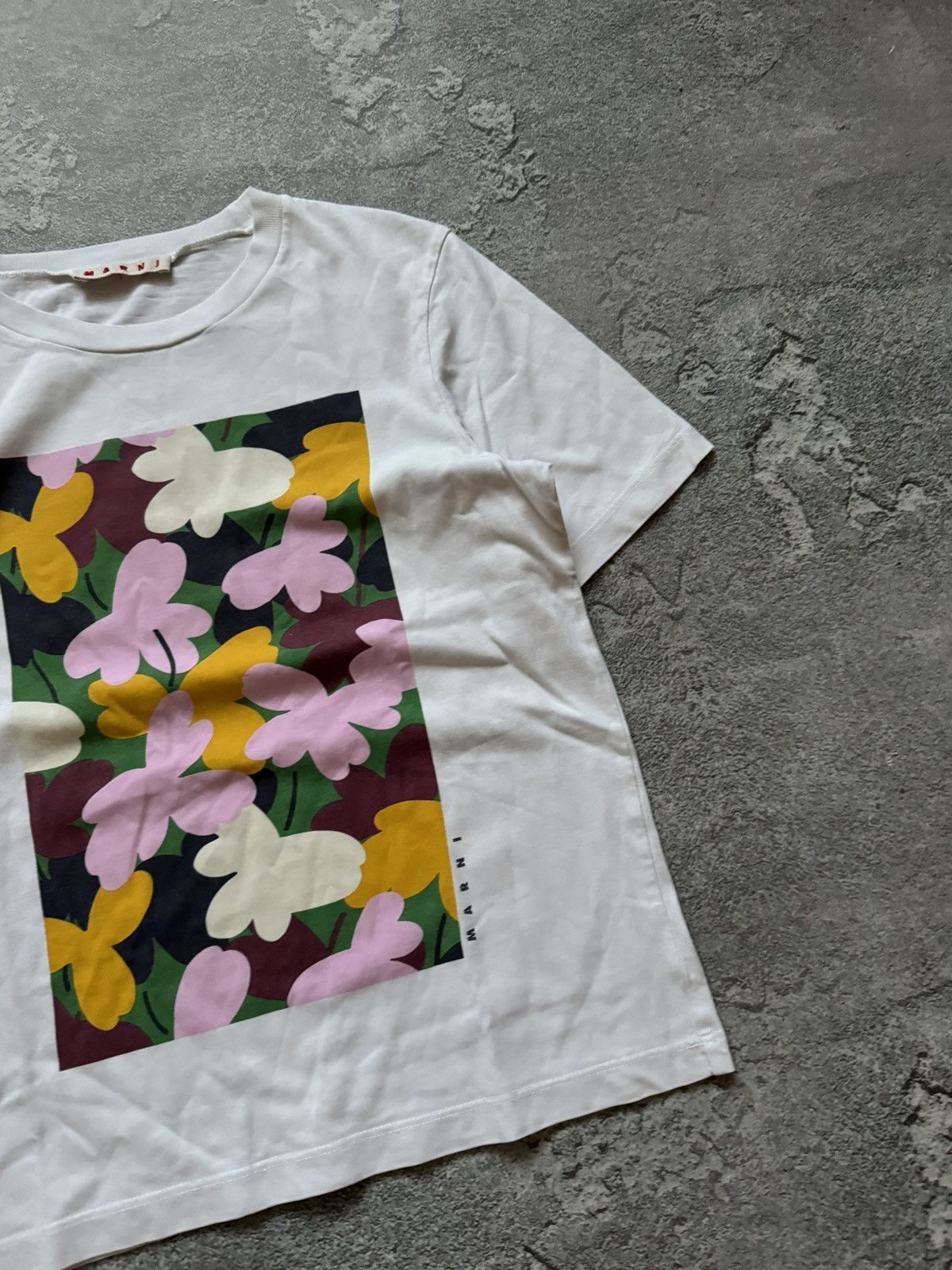 Designer × Marni MARNI Wmns big logo tee T-shirt polo blouse top Size S / US 4 / IT 40 - 6 Thumbnail
