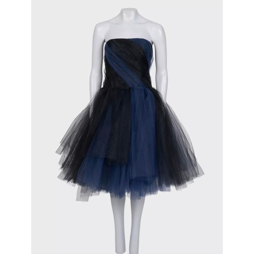 Oscar De La Renta Oscar de la Renta Black Off-Shoulder Dress Sz.US6/M Size M / US 6-8 / IT 42-44 - 1 Thumbnail