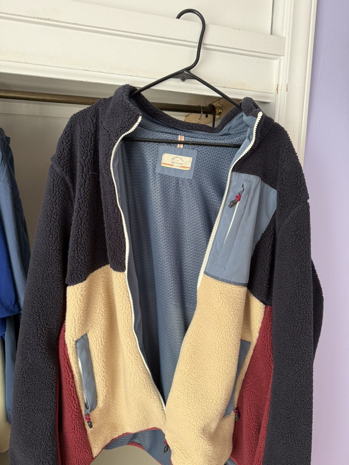 Marine Layer Marine Layer X Lost & Found Jacket Colorblock Sherpa XXL Size US XXL / EU 58 / 5 - 1 Thumbnail