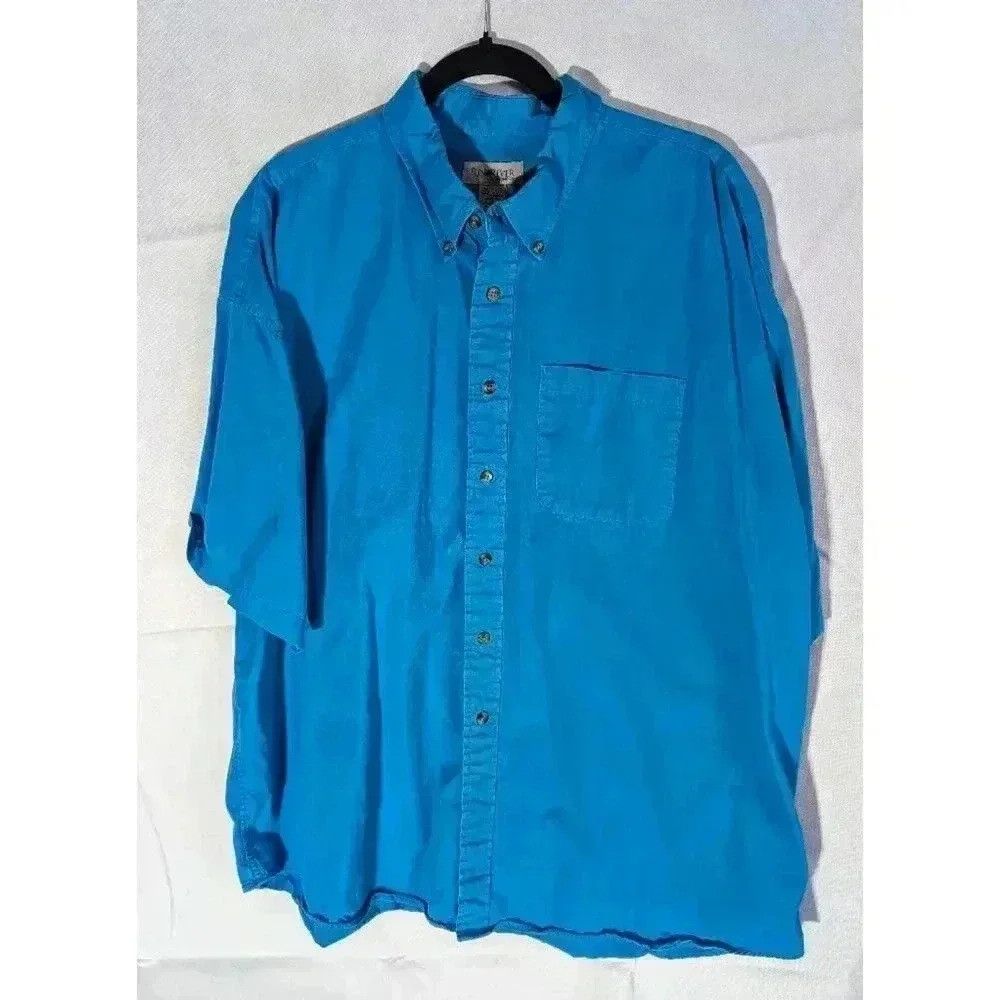 Vintage Sun River Men's button down short sleeve casual shirt XXL Size US XXL / EU 58 / 5 - 1 Thumbnail