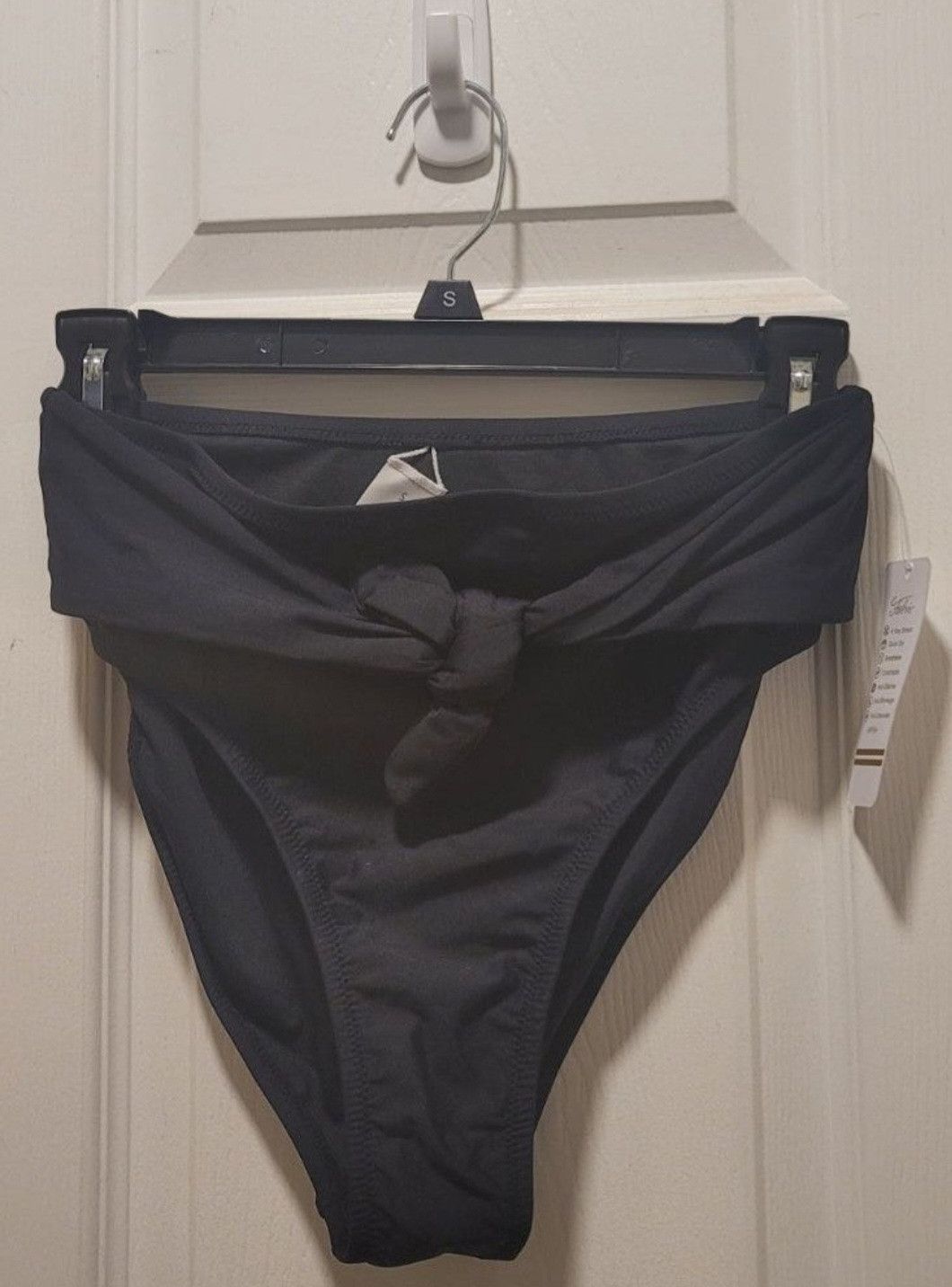 Other LAPHEE ROSE High Waisted Black Bikini Bottom Ruched Bow S Size ONE SIZE - 1 Thumbnail