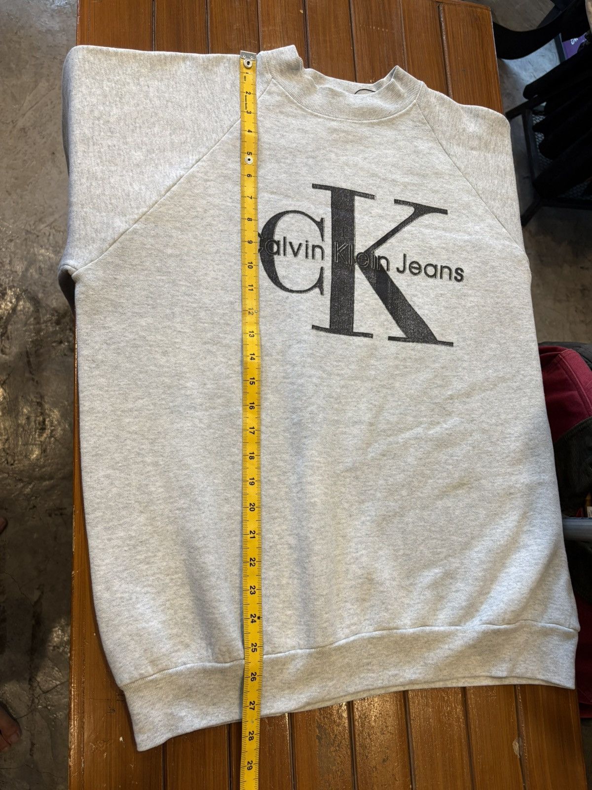 Calvin Klein Vintage 80-90s Calvin Klein Monogram Logo Relaxed Sweatshirt Size US XL / EU 56 / 4 - 10 Thumbnail