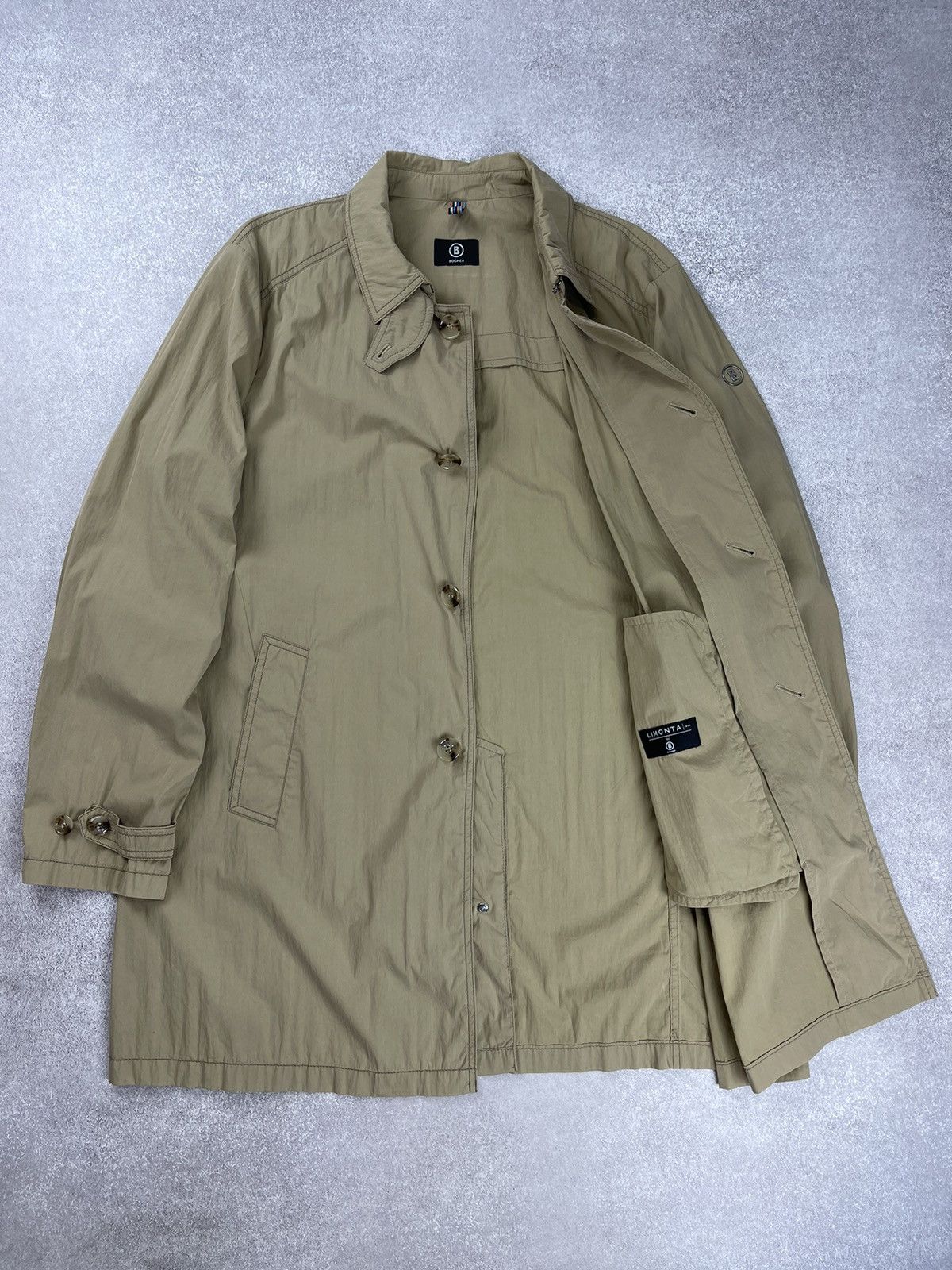 Bogner × Vintage Vintage Bogner Men’s Trench Coat Jacket Size US L / EU 52-54 / 3 - 9 Thumbnail