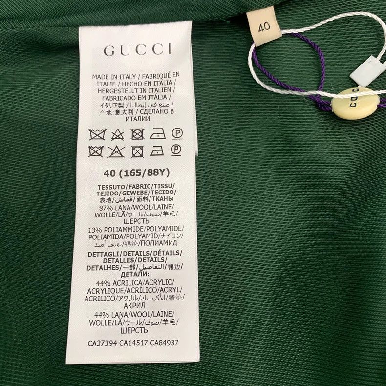 Gucci Gucci Green check wool lapel suit coat 2502-Nextarrow Size US XXS / EU 40 - 6 Thumbnail