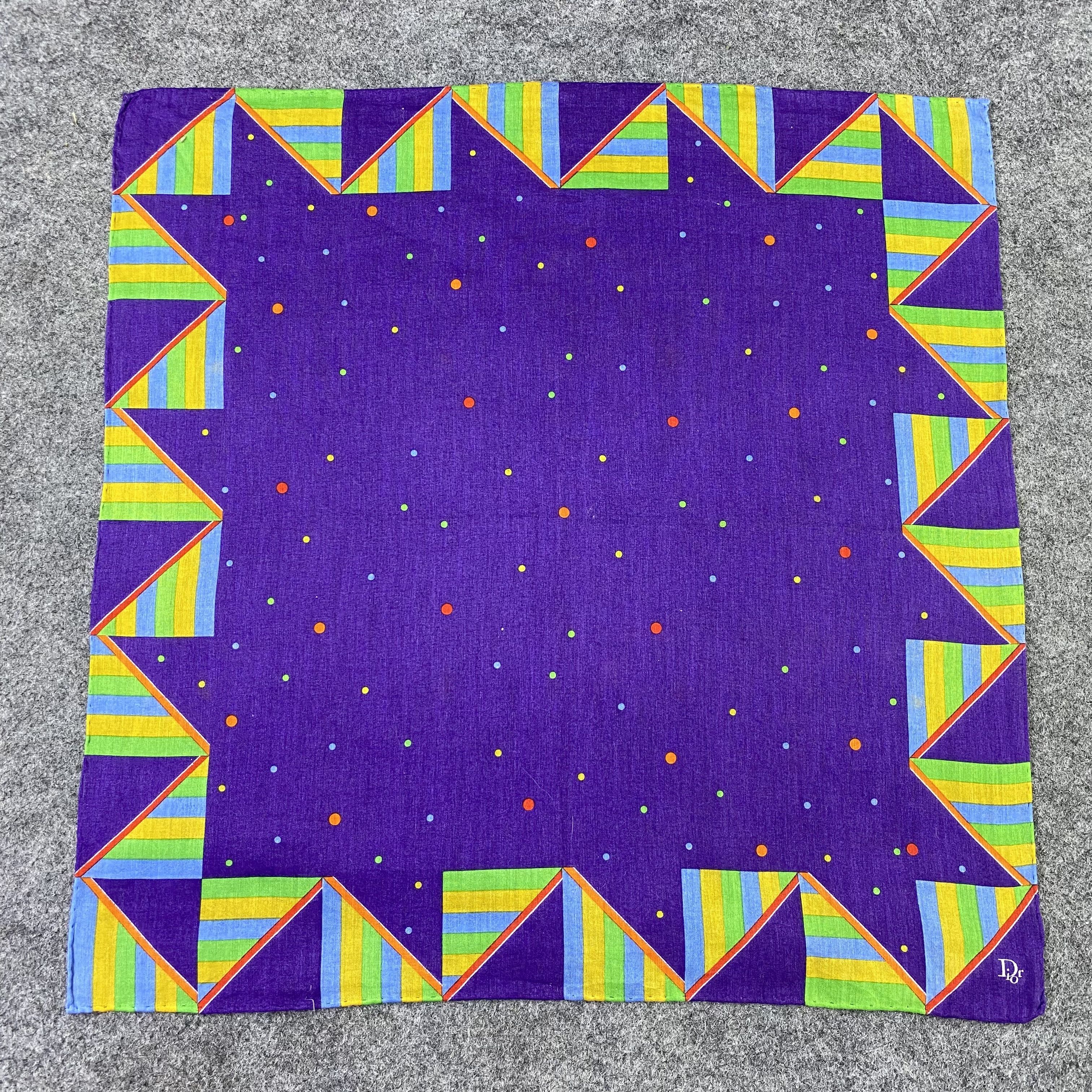 Designer Dior Handkerchief / Bandana / Neckerchief-B632 Size ONE SIZE - 3 Thumbnail