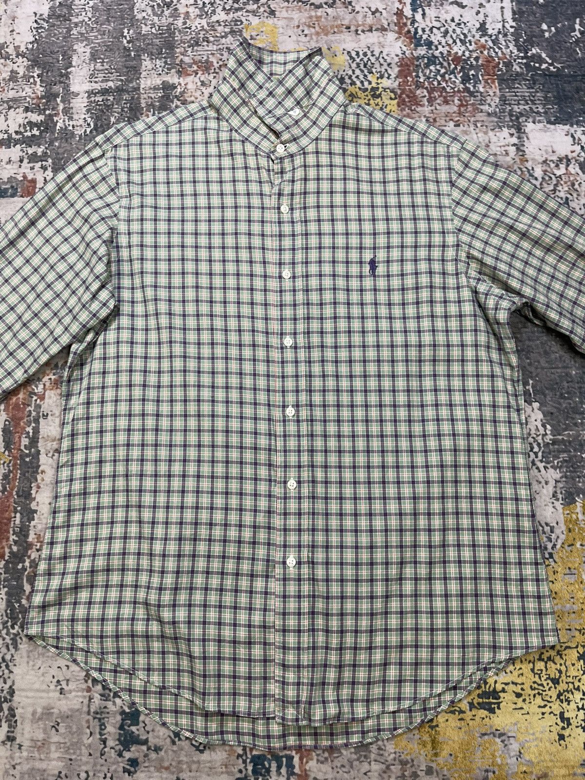 Polo Ralph Lauren Vtg Polo Ralph Lauren Stanton Plaid Button Down Shirt Size US L / EU 52-54 / 3 - 6 Thumbnail