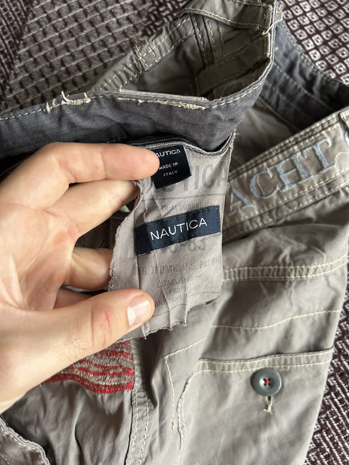 Nautica Vintage Nautica American Flag Pants Mens Army Style Size 32 Size US 32 / EU 48 - 14 Thumbnail