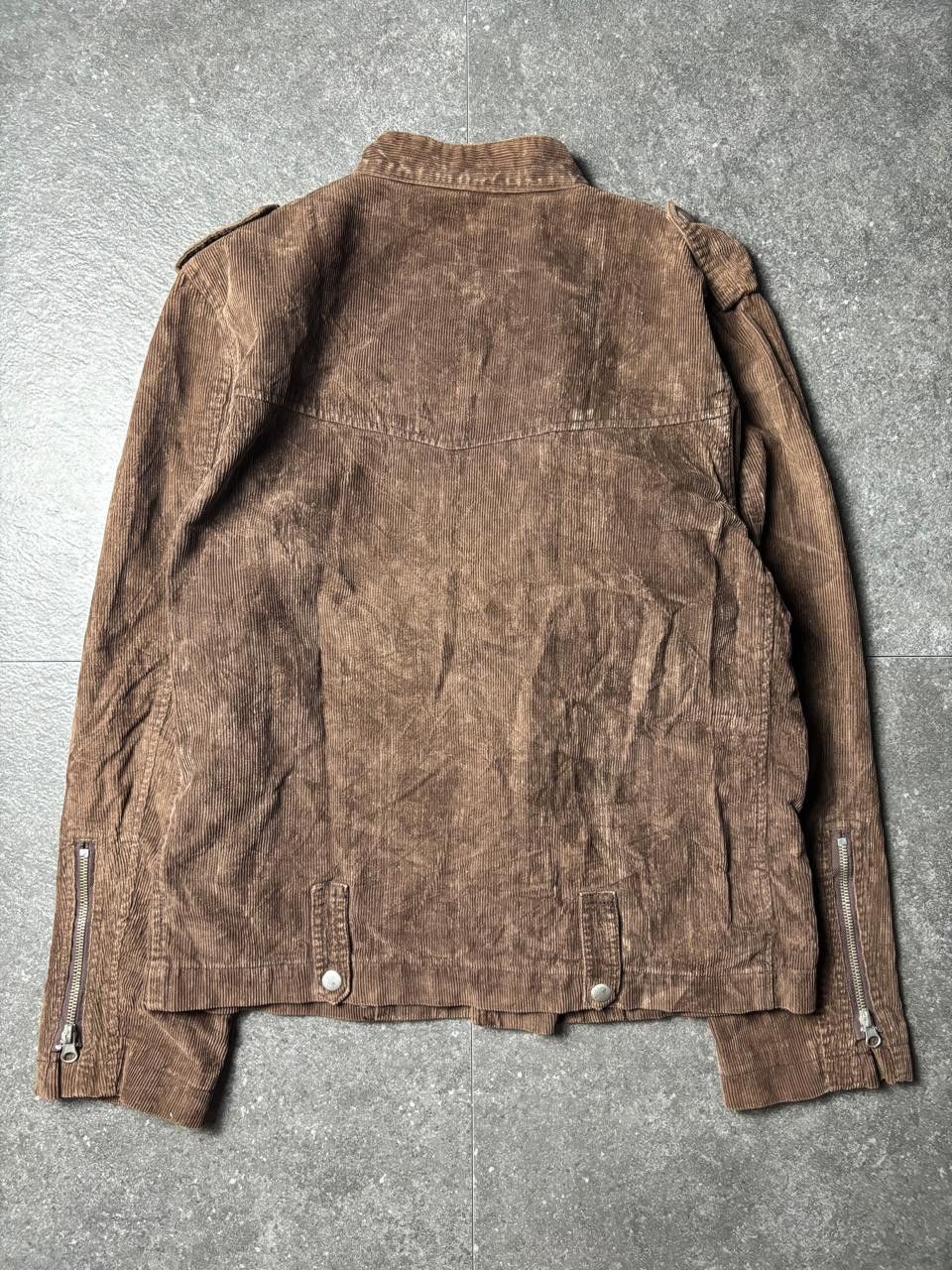 In The Attic 2000s In The Attic Asymmetric Corduroy Studded Riders Jacket Size US M / EU 48-50 / 2 - 9 Thumbnail