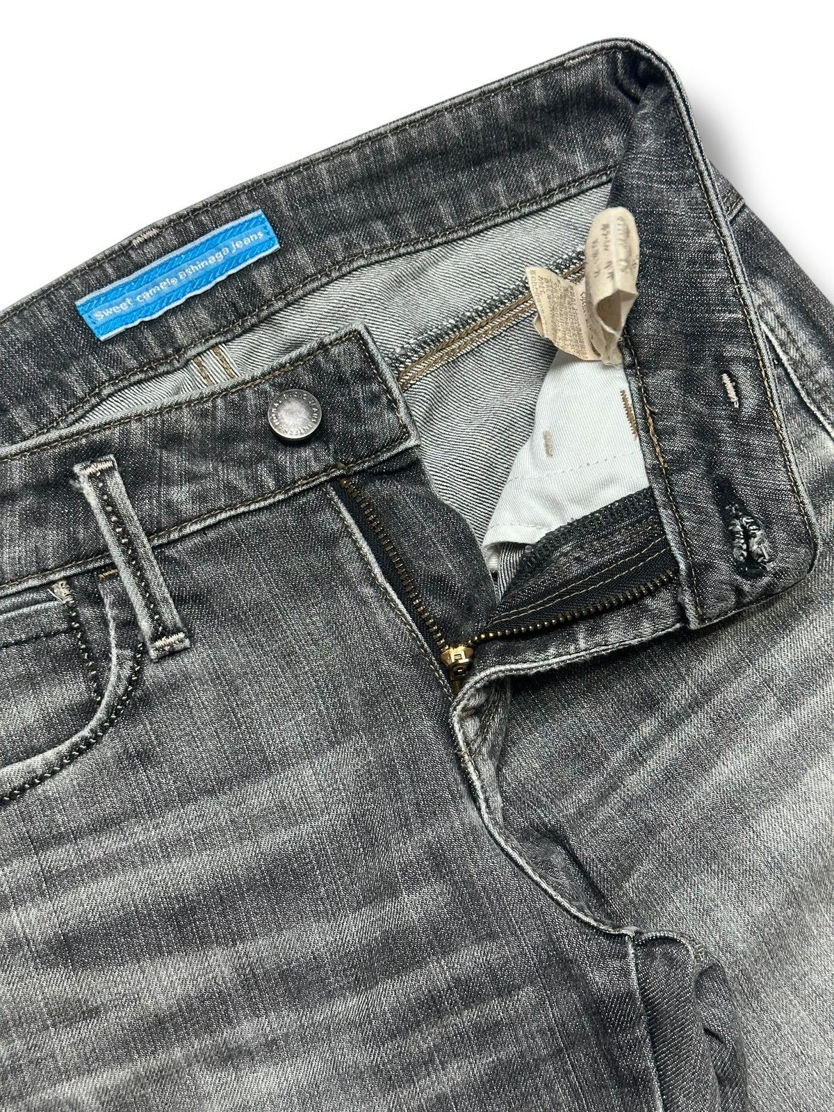 Japanese Brand Vintage Sweet Camel Distressed Flared Denim Japan Jeans Size US 28 / EU 44 - 11 Thumbnail