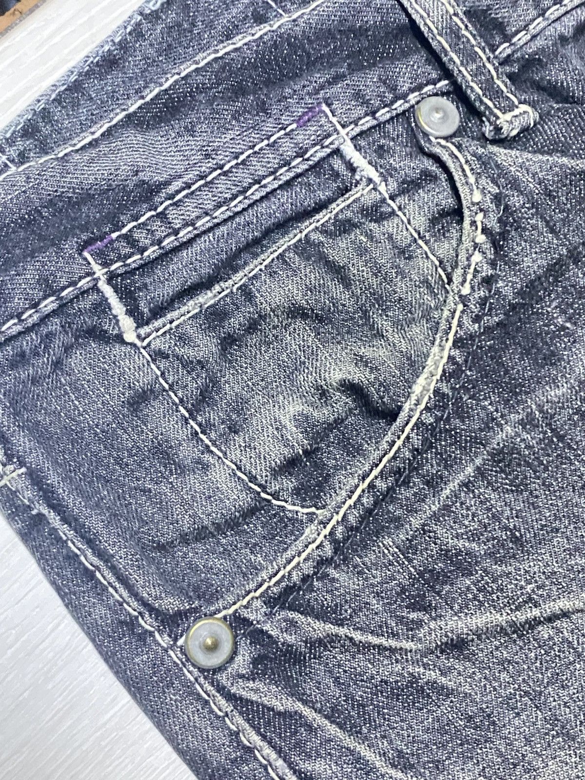 If Six Was Nine Vintage Japanese Brand On Board Patches Bootcut Flare Jeans Size US 34 / EU 50 - 14 Thumbnail