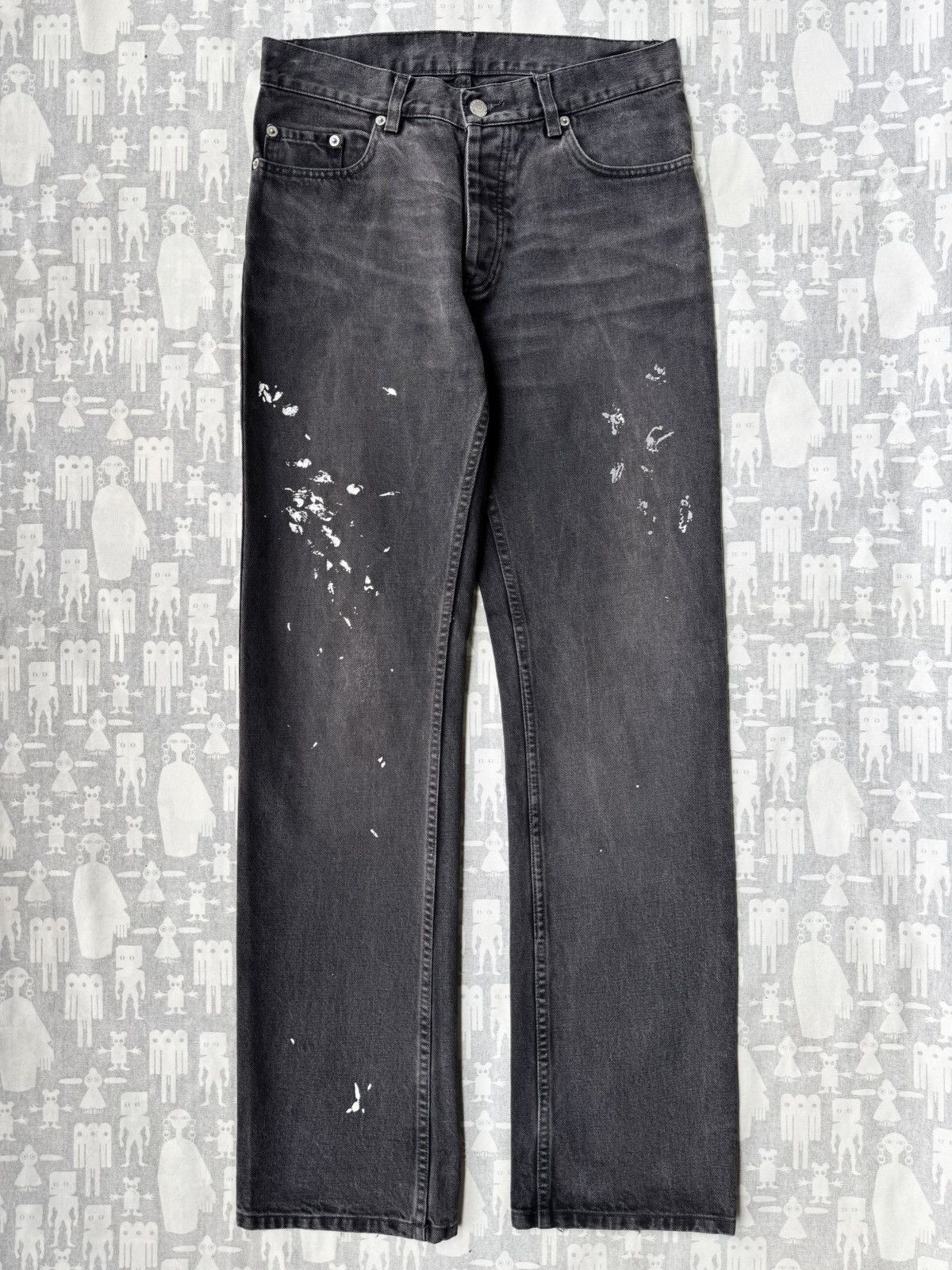 Helmut Lang Helmut Lang AW00 Painter Charcoal Classic Cut Denim Jeans Size US 30 / EU 46 - 1 Thumbnail