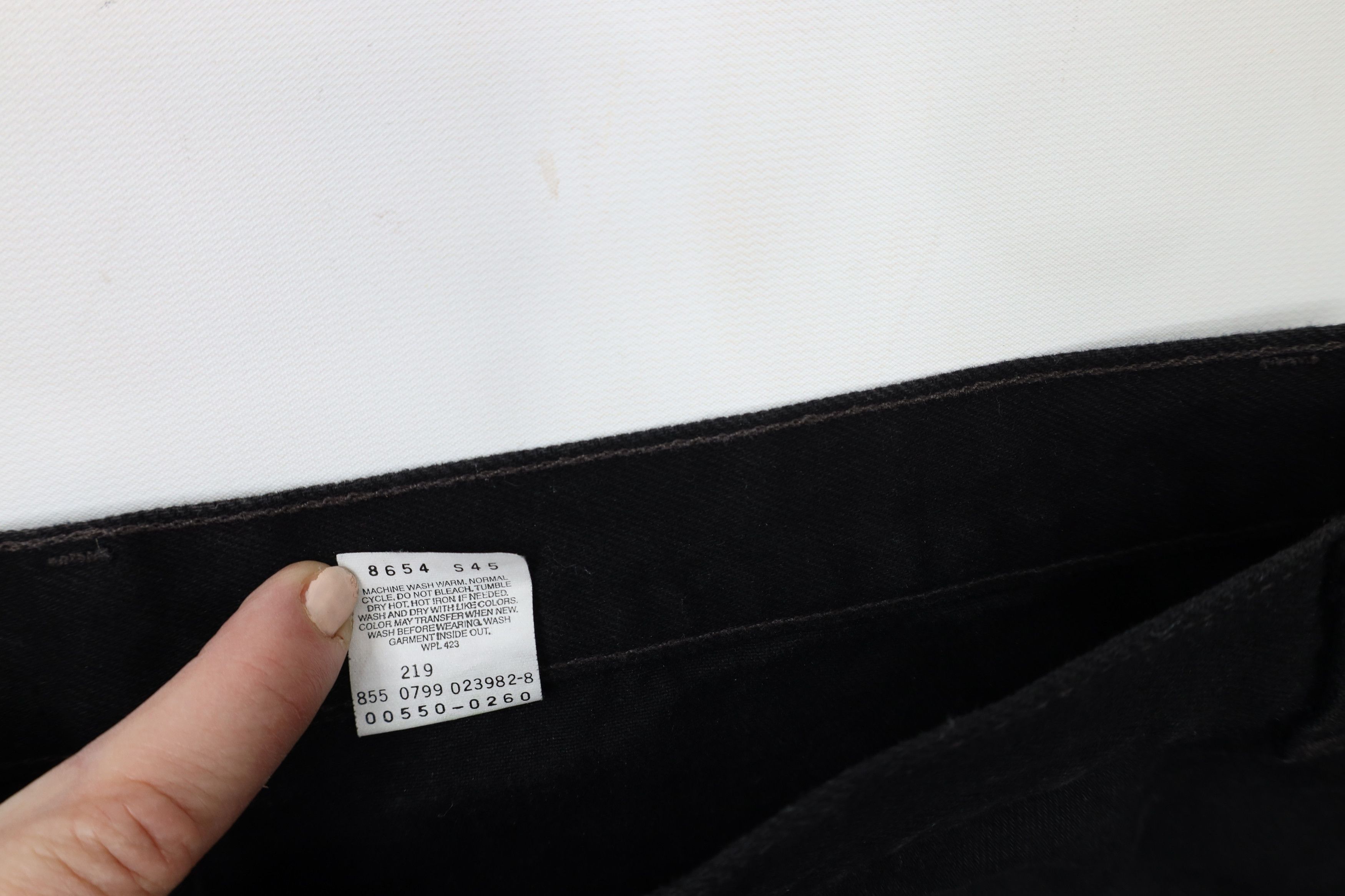 Levi's × Vintage Vintage 90 Levis 550 Relaxed Fit Tapered Leg Jeans Black Size US 36 / EU 52 - 9 Thumbnail