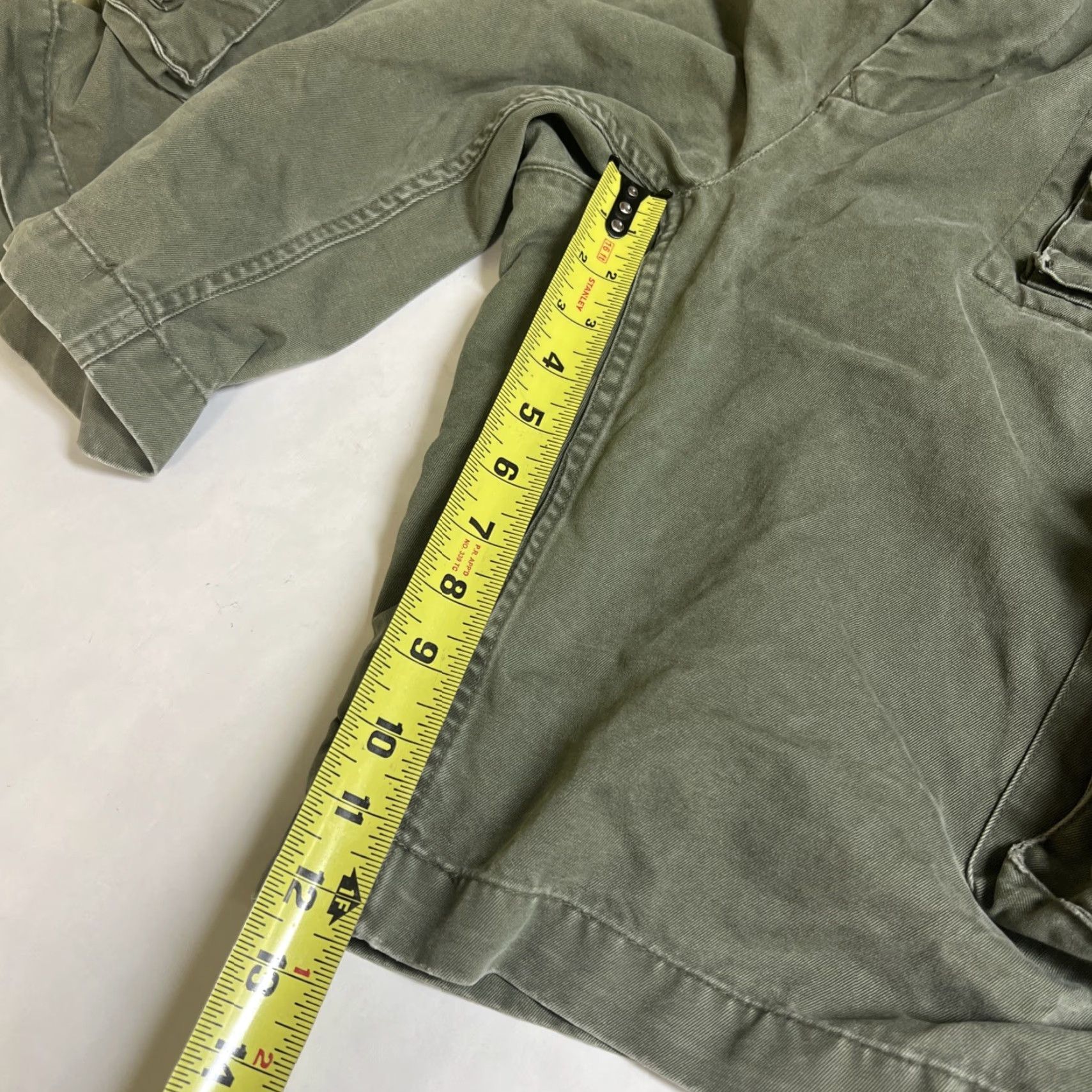 Polo Ralph Lauren VINTAGE Polo Ralph Lauren Mens Cargo Shorts Flat Front Army Green 40” Classic Pockets Button Zipper Cargo Classic Mens Size US L / EU 52-54 / 3 - 7 Thumbnail
