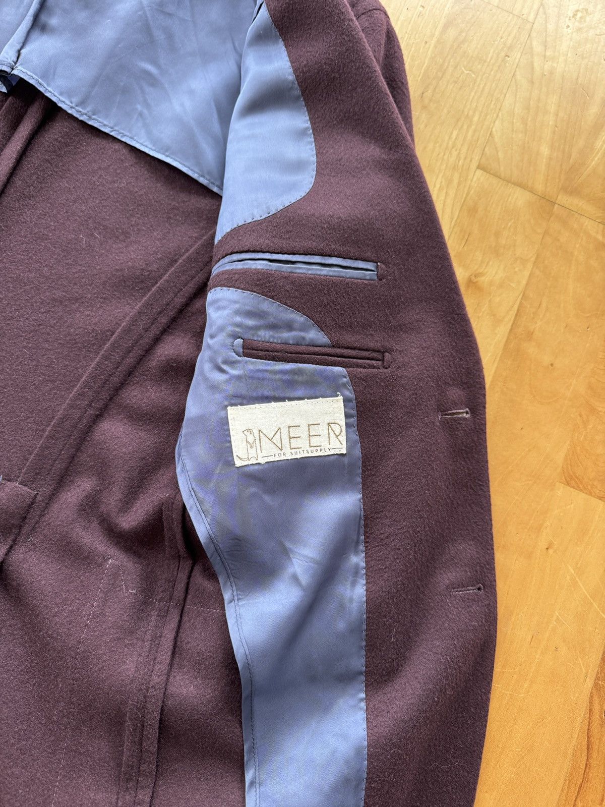 Suitsupply Suitsupply 36R Burgundy Cashmere Havana Jacket Size 36R - 4 Thumbnail