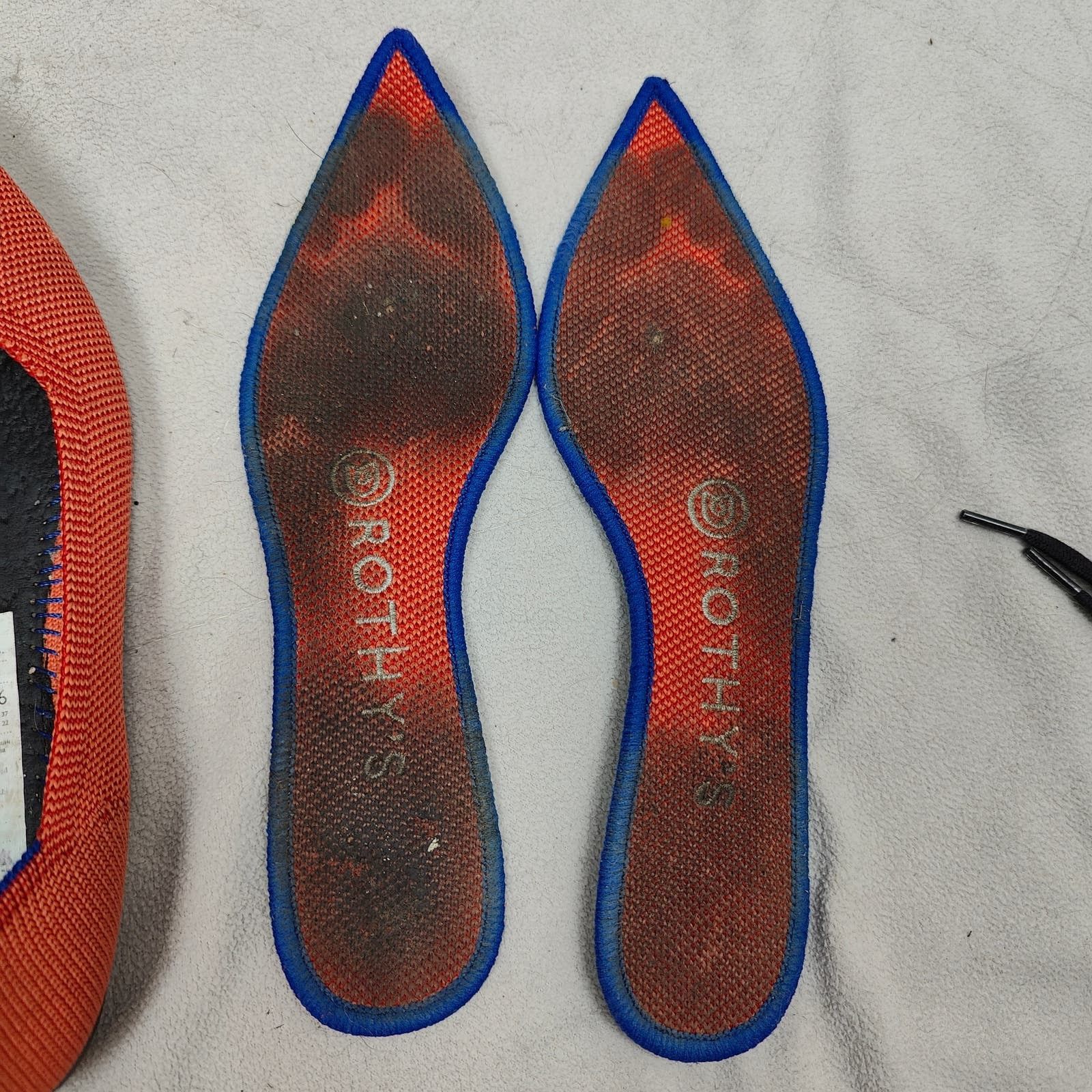 Other Rothy's The Point Flats Womens 6 Persimmon Orange Size US 6 / IT 36 - 6 Thumbnail