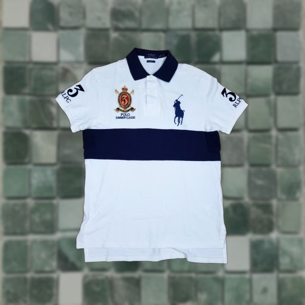 Ralph Lauren VINTAGE Ralph Lauren Polo Summer Classic Short Slev ee Polo Shirt SZ Medium Mens White Cotton Button Shirt Polo Shirt Size US M / EU 48-50 / 2 - 1 Thumbnail