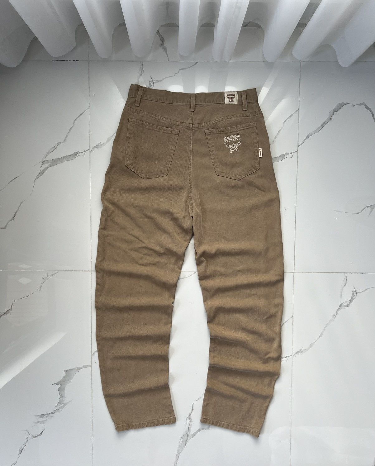 Japanese Brand × MCM × Vintage 90's MCM RARE OLD MONEY RETRO PANTS BIG POCKET LOGO Y2K Size US 30 / EU 46 - 1 Thumbnail