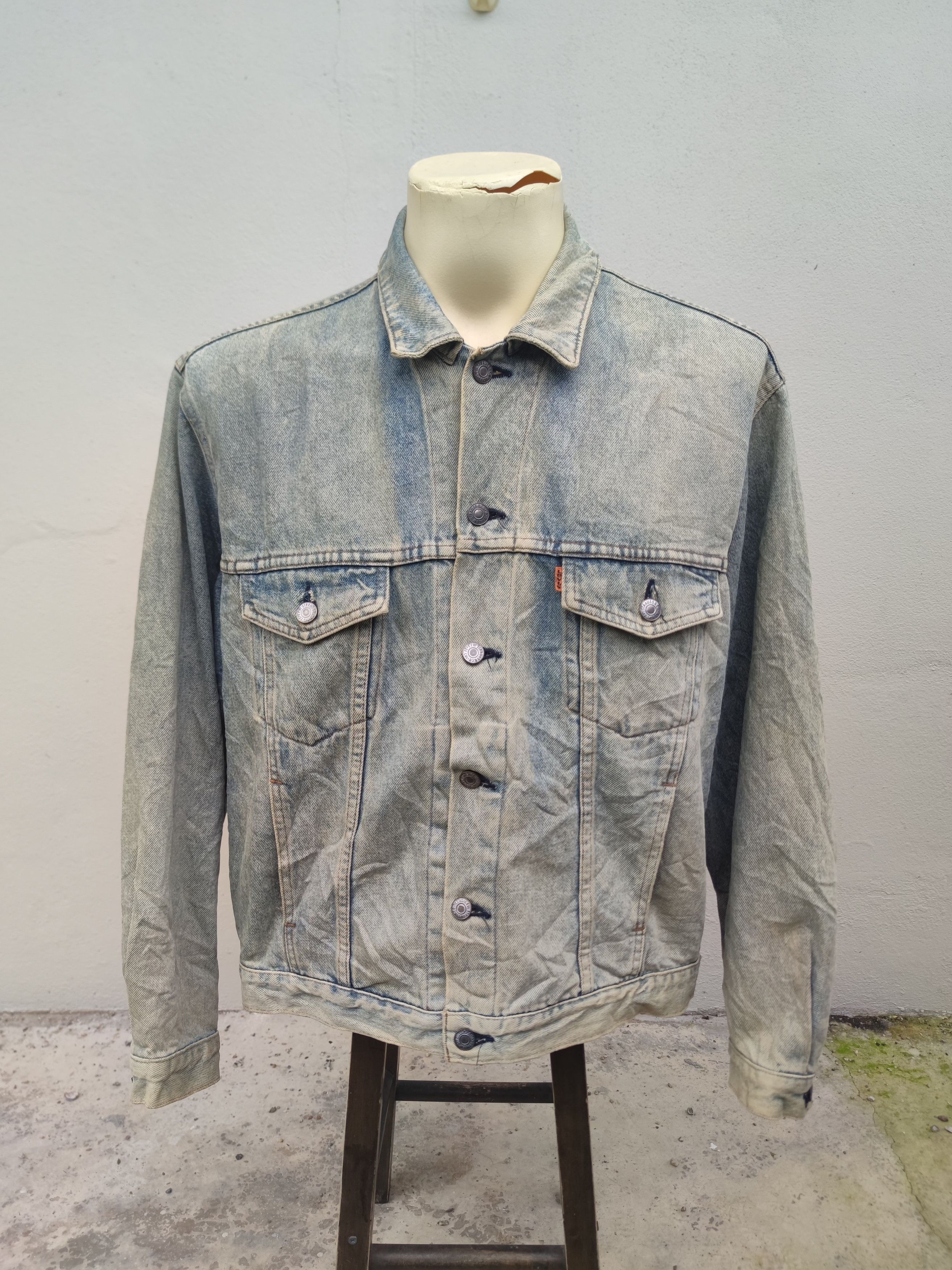 Levi's Vintage Levi's Strauss Orange Tab Denim Jacket Size US L / EU 52-54 / 3 - 1 Thumbnail