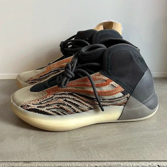 Adidas Yeezy Basketball Quantum Flash Orange Sneakers