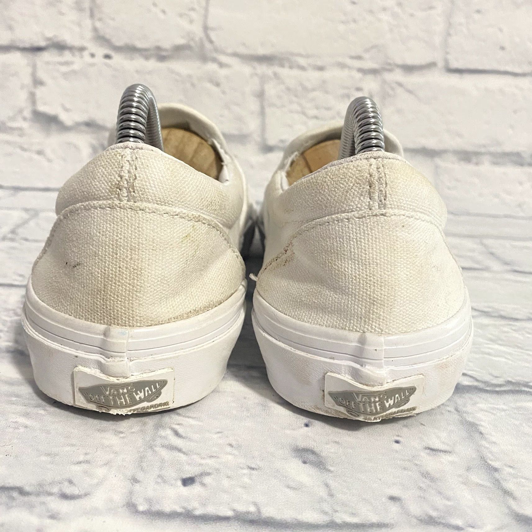 Vans VANS Classic Slip-On Shoes Canvas White Pop Cush Men Sz 6.5 / Women Sz 8 Size M / US 6-8 / IT 42-44 - 6 Thumbnail