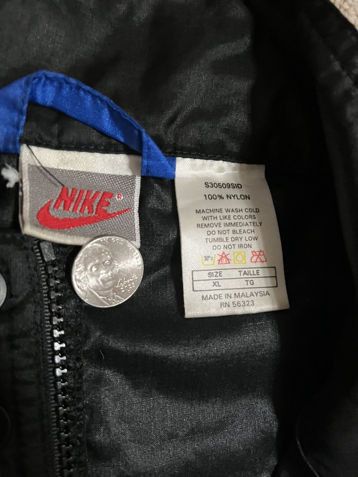 Nike 80s/early 90s vintage Nike windbreaker Size US XL / EU 56 / 4 - 4 Thumbnail