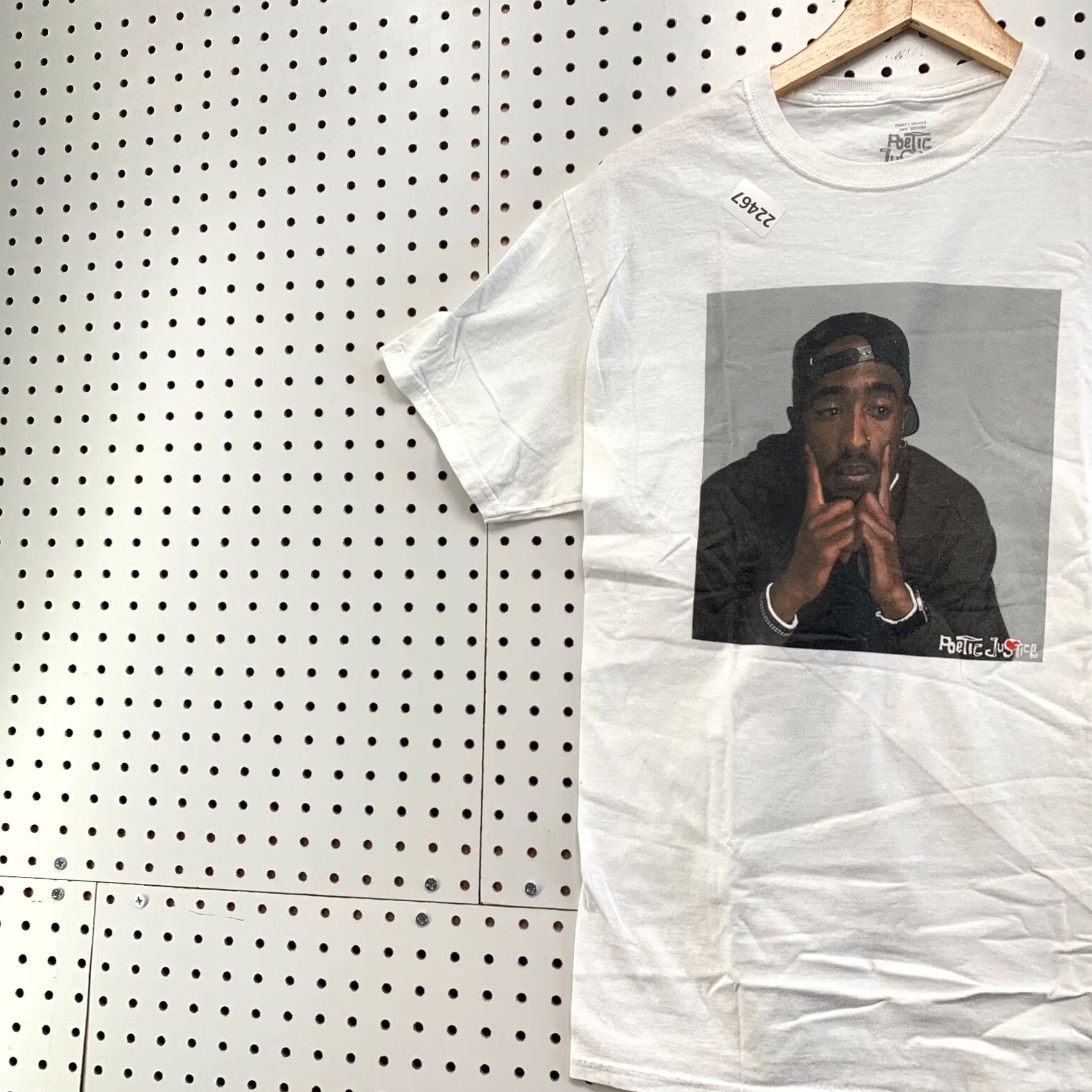 Vintage TUPAC 2Pac Shirt White Poetic Justice Portrait Adult Medium Hip Hop RAP T Size US M / EU 48-50 / 2 - 3 Thumbnail