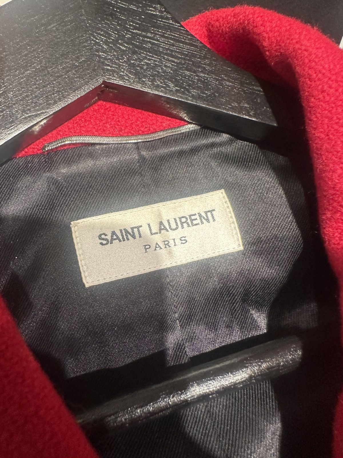 Saint Laurent Paris Saint Laurent Paris FW14 Red Leopard Print Teddy Jacket Size US M / EU 48-50 / 2 - 4 Thumbnail