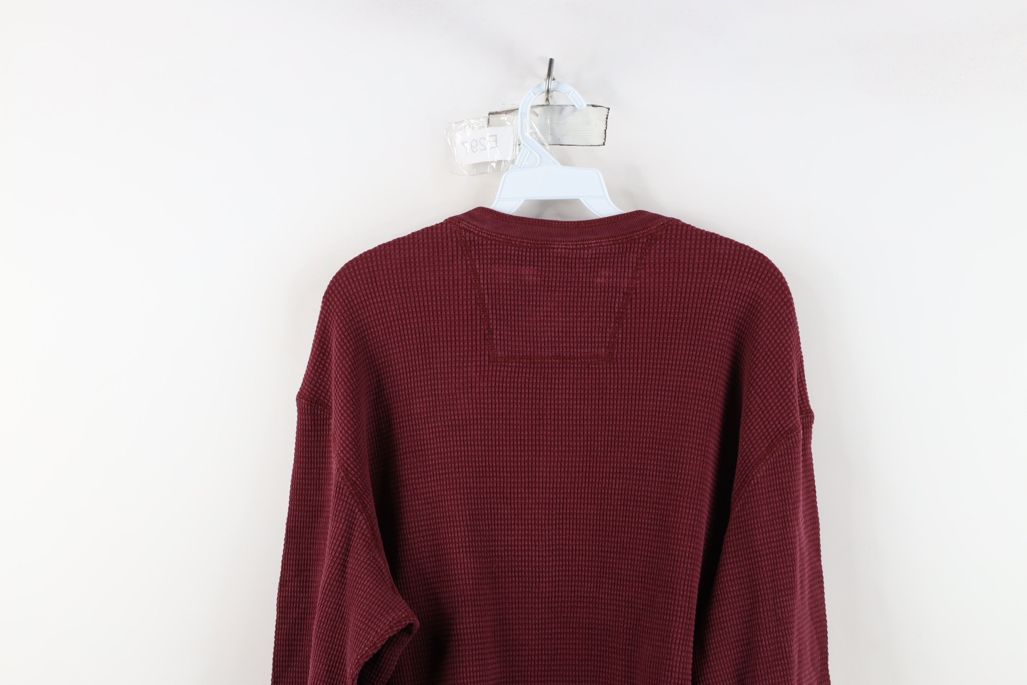 Eddie Bauer Vintage Eddie Bauer Thermal Waffle Knit Henley T-Shirt Red Size US XL / EU 56 / 4 - 13 Thumbnail