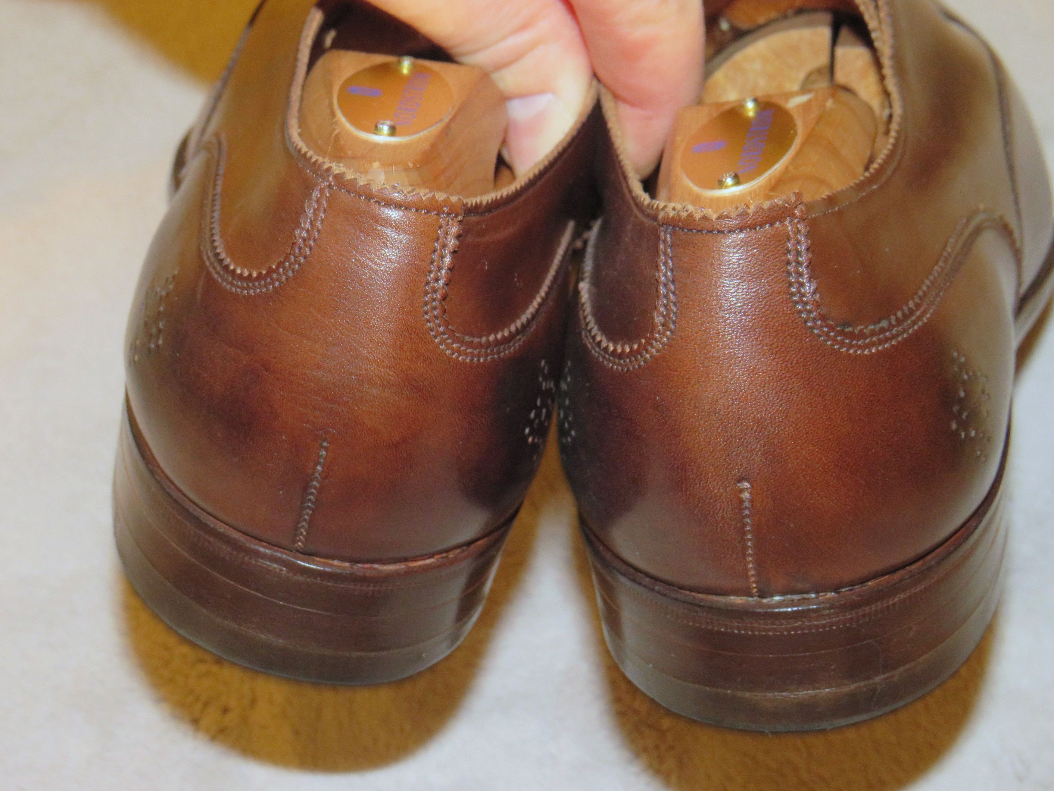 Edward Green × Paul Stuart Deadstock Dark Oak Antique Medallio Oxfords 8.5D NWT NOS Size US 8.5 / EU 41-42 - 8 Thumbnail