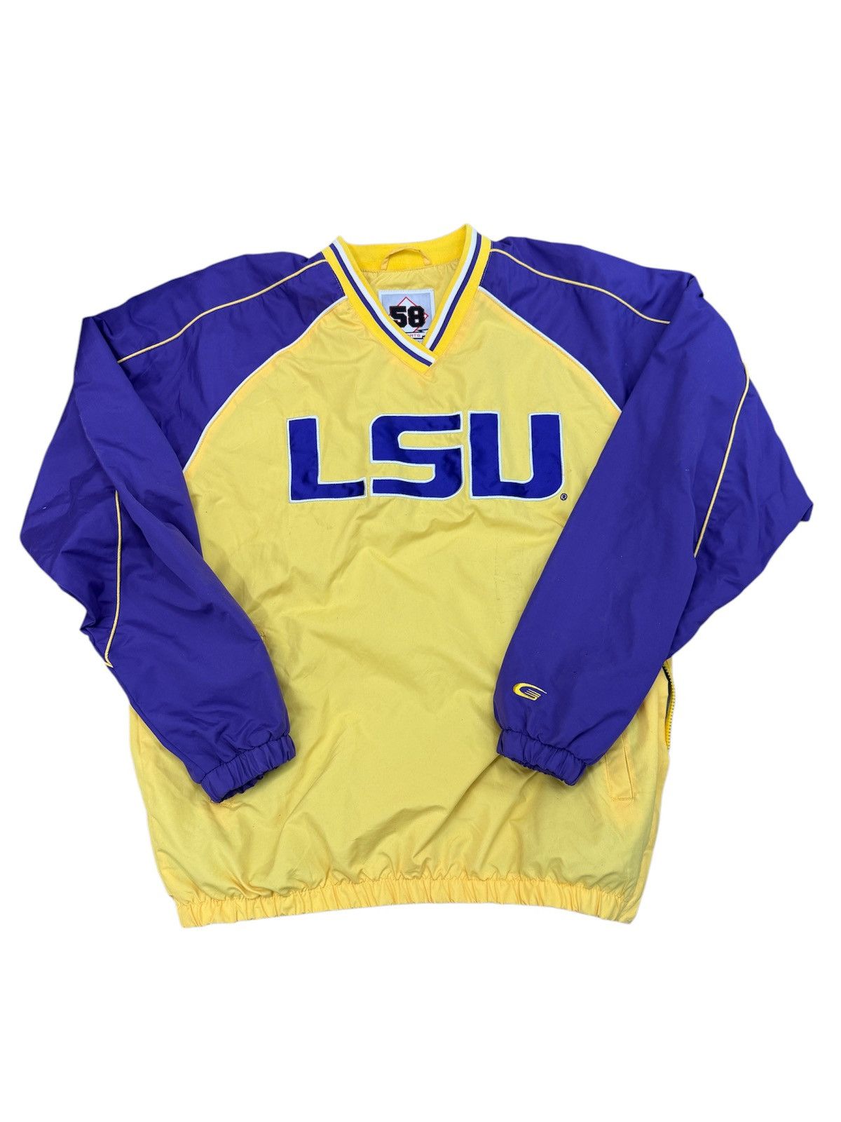 Vintage Vtg LSU Tigers Windbreaker Pullover Size US M / EU 48-50 / 2 - 1 Thumbnail
