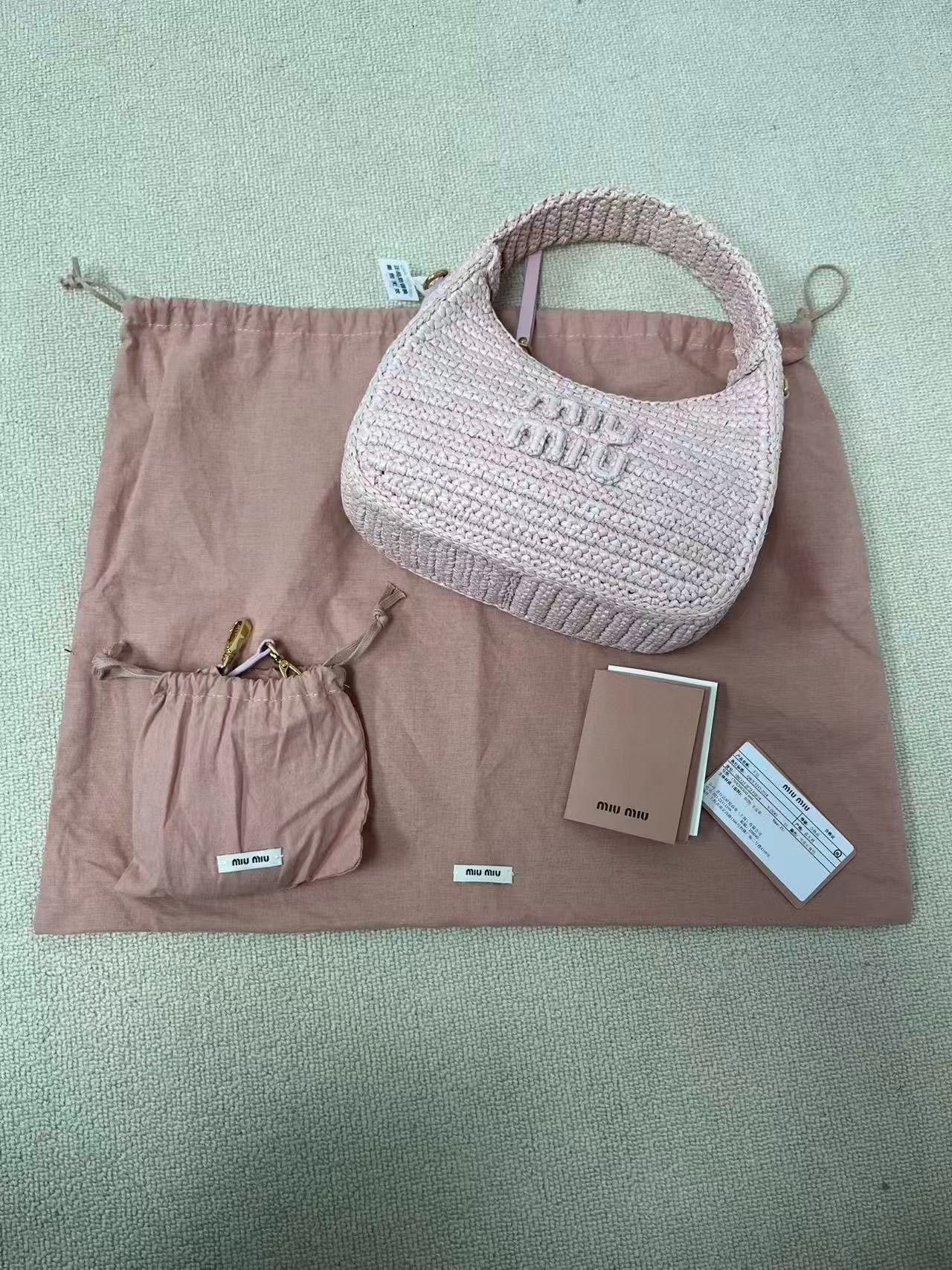Miu Miu Miu Miu Crocheted Hobo Bag Women's Size ONE SIZE - 1 Thumbnail