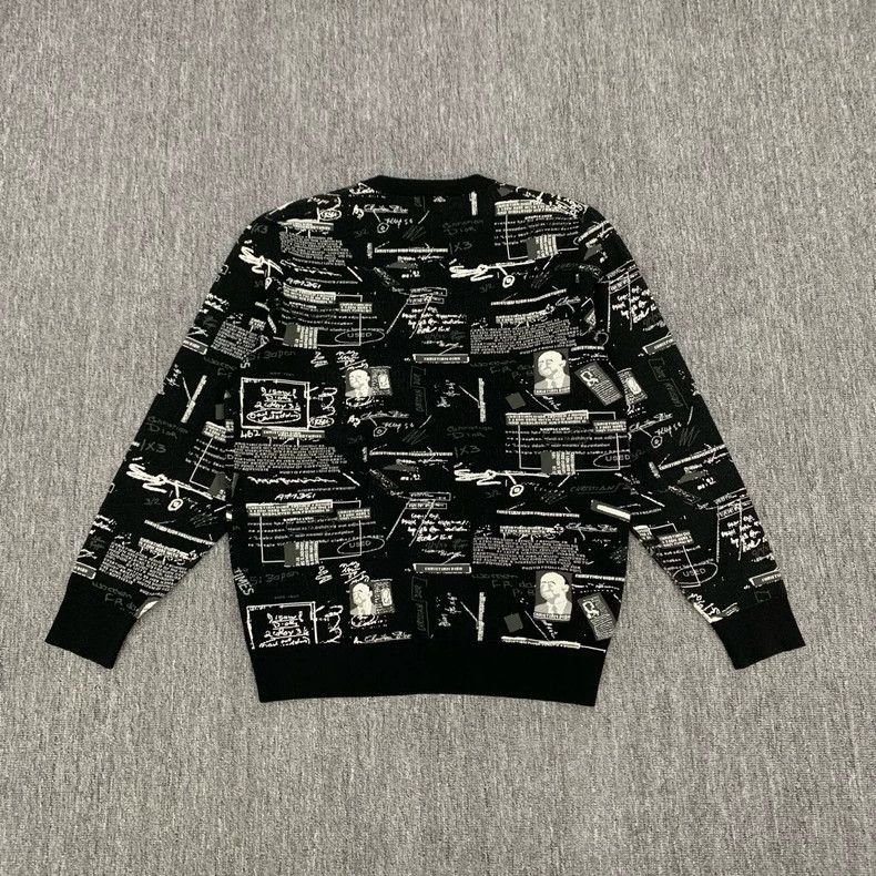 Dior Dior Black Graphic Knit Sweatshirt L Size-2505 Size US L / EU 52-54 / 3 - 2 Thumbnail