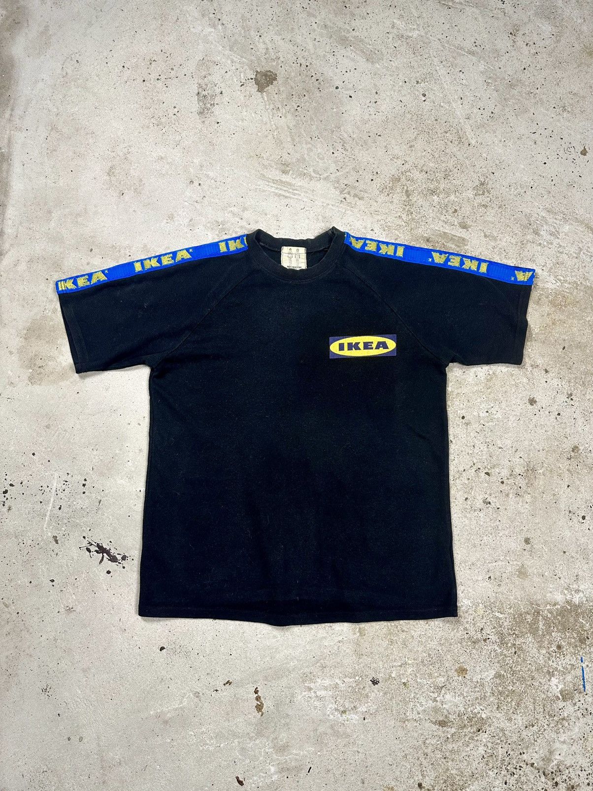 Vintage Y2K Ikea Black Taped Tee T Shirt
