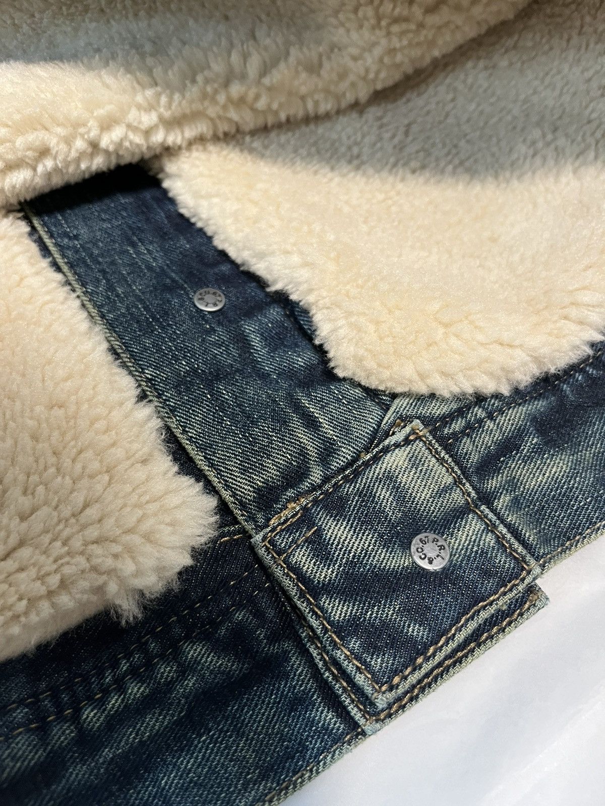 Polo Ralph Lauren SHERPA DENIM TRUCKER JACKET GOODMAN EMBROIDERED Size US L / EU 52-54 / 3 - 16 Thumbnail