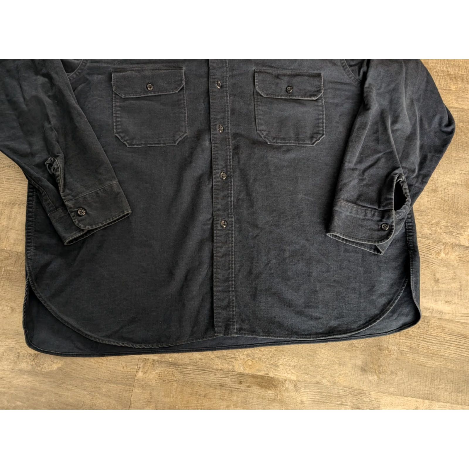 Vintage VINTAGE Woolrich Shirt Mens 3XL Blue Chamois Flannel White Label 70s USA Made Size US XXL / EU 58 / 5 - 5 Thumbnail