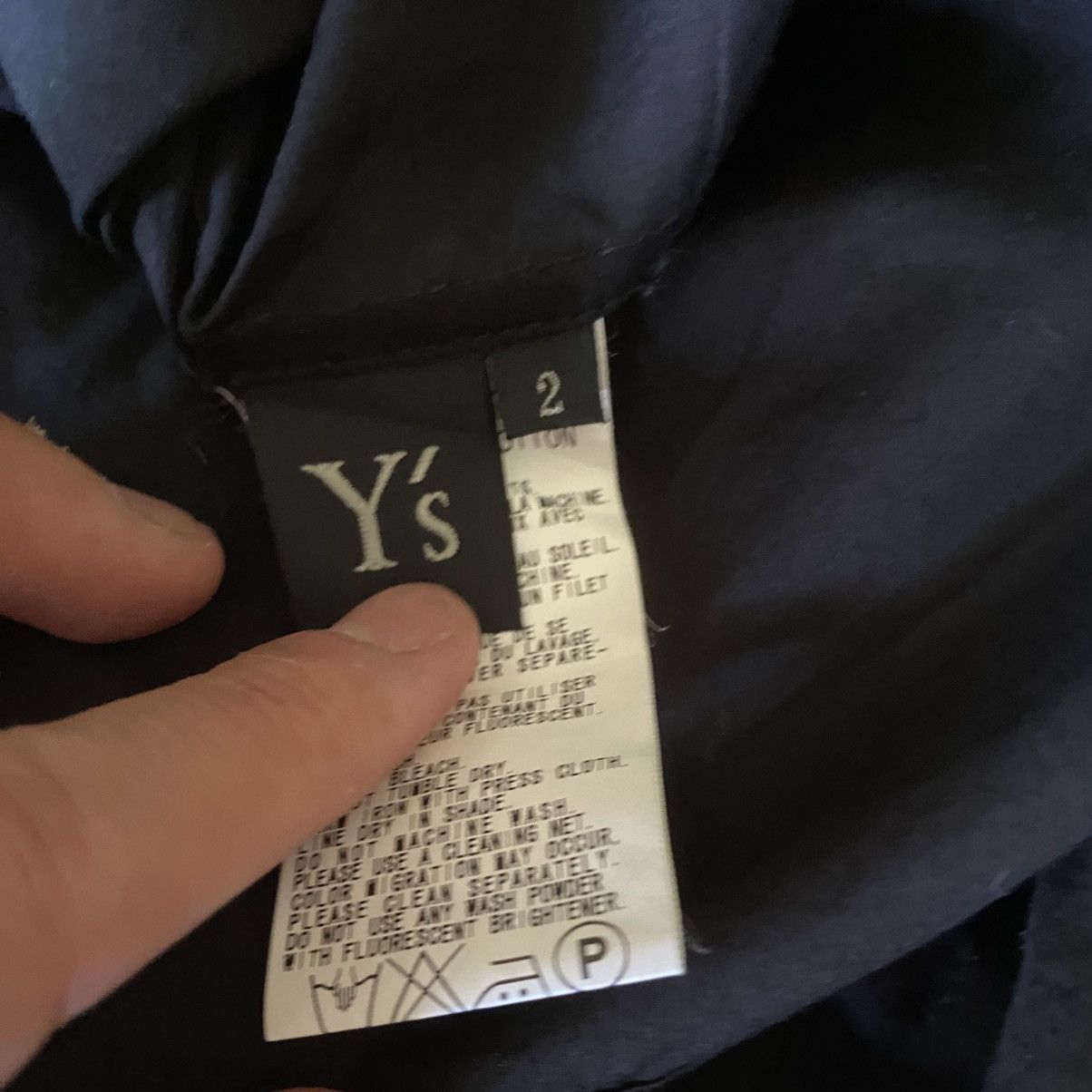 Yohji Yamamoto Y’s Shrunken Oversize Shirt Size M / US 6-8 / IT 42-44 - 5 Thumbnail