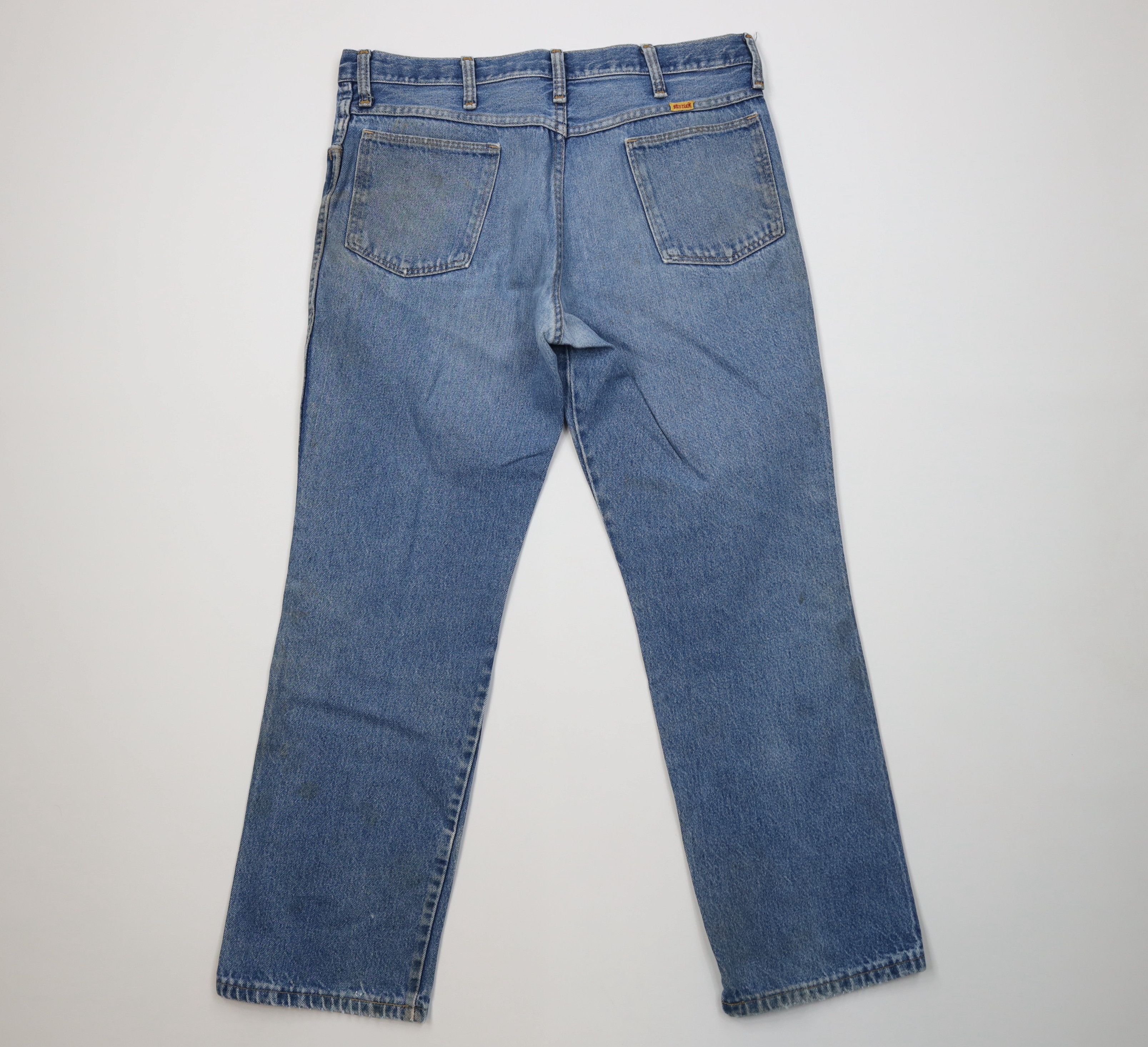 Vintage Vintage 70s Streetwear Straight Leg Denim Jeans Blue USA Size US 36 / EU 52 - 11 Thumbnail