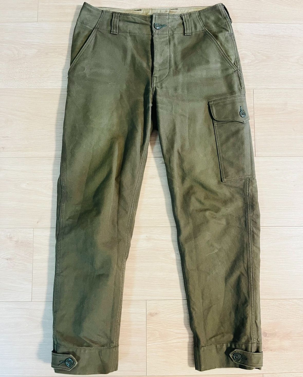 image of Freewheelers Aviators Work Pants in Green, Men's (Size 30)