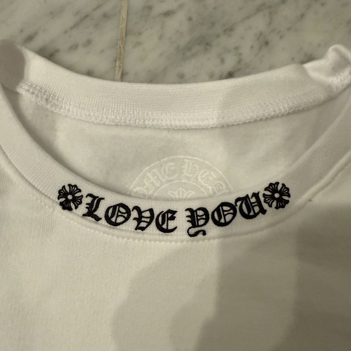 Chrome Hearts Chrome Hearts Love You Crewneck Size US L / EU 52-54 / 3 - 4 Thumbnail