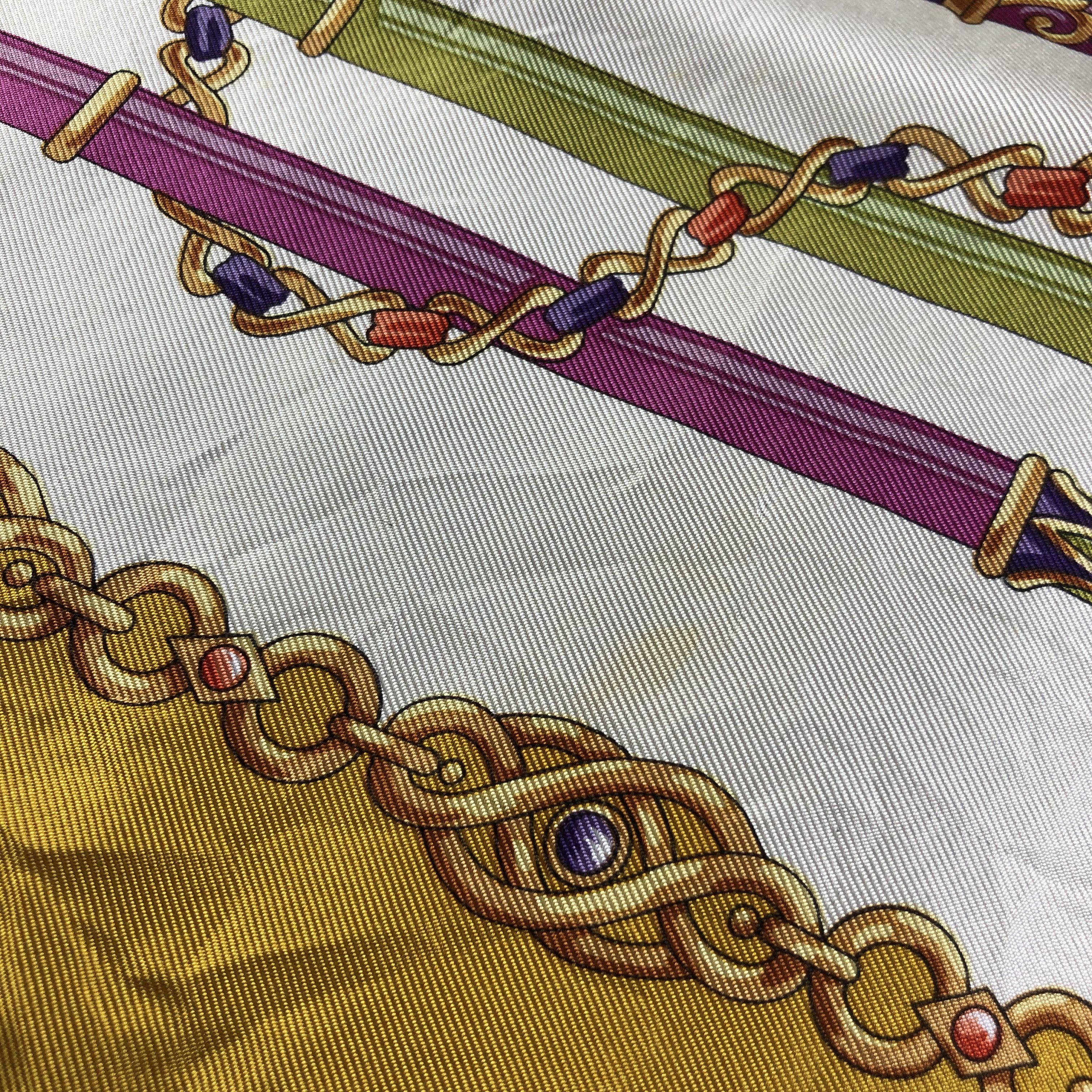 Lancel Vintage Lancel Baroque Silk Scarf M422 Size ONE SIZE - 5 Thumbnail