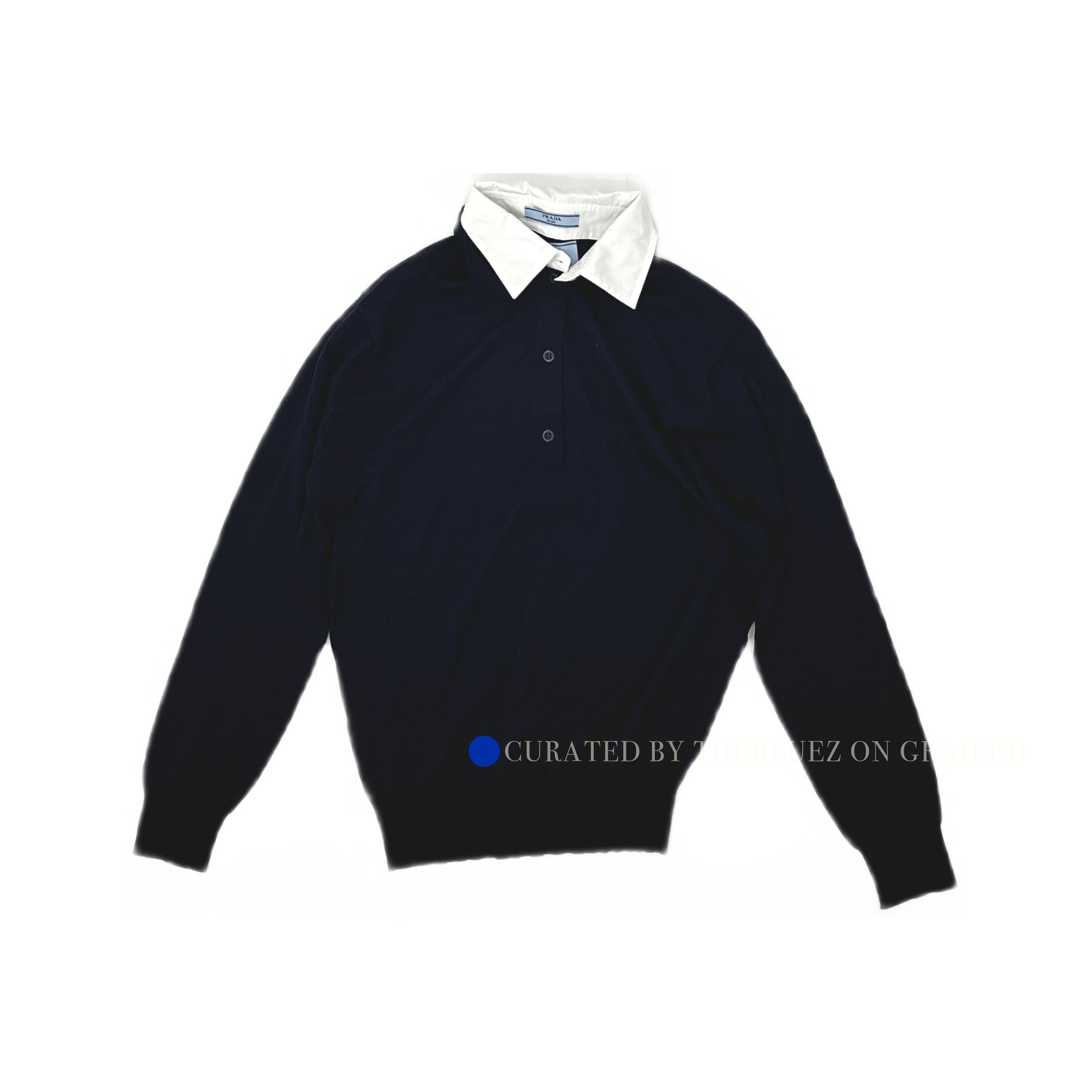 Prada Lightweight Blue Polo Shirt in Size XXS Size US XXS / EU 40 - 1 Thumbnail